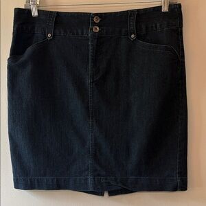 Worthington Dark Blue Pencil Skirt Size 16